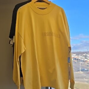 Essentials Mustard Long Sleeve Tee